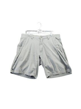 Mountain Khakis Shorts Mens 38 Gray Relaxed Fit 10" Inseam Durable Cotton Blend